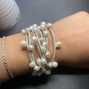 Freshwater handmade cuff Bracelet